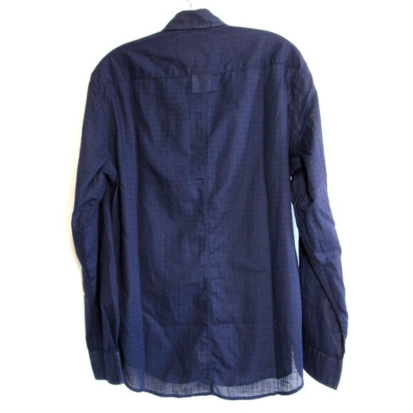 Frank & Eileen Finbar Blue Checkered Button Down Long Sleeve Shirt Size S NWOT - Picture 2 of 7